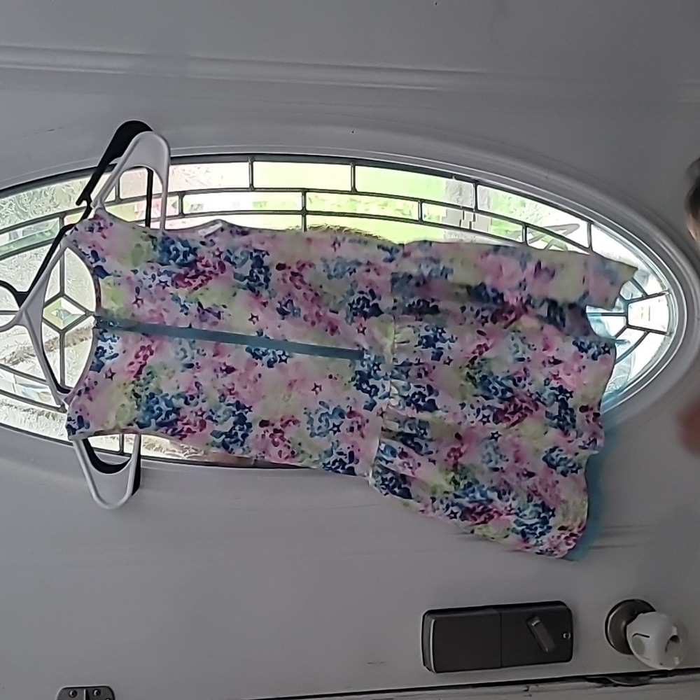 American Girl Colorful Dress With Sheer Trim Size 8 Girls - Picture 8 of 8